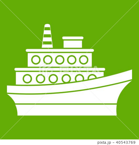 Big ship icon green Big ship icon green 40543769