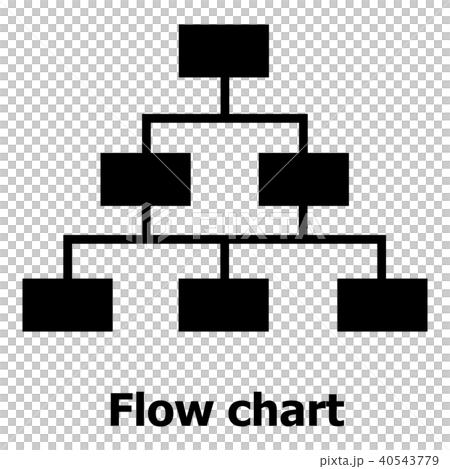 Flow chart icon, simple style. - Stock Illustration [40543779] - PIXTA