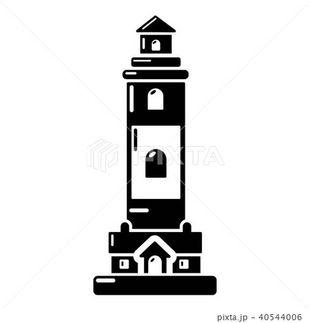 Lighthouse icon, simple black style Lighthouse icon, simple black style 40544006