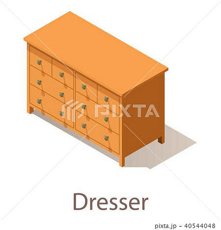 Dresser icon, isometric style. 40544048