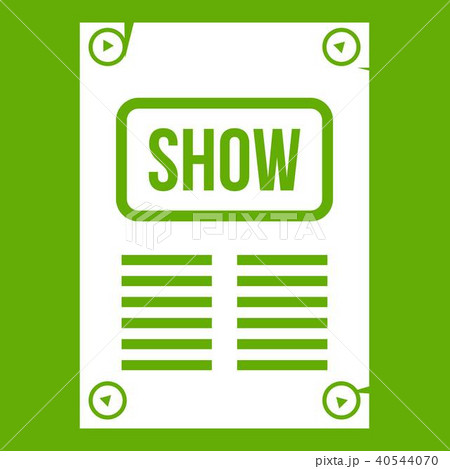 Poster icon green 40544070