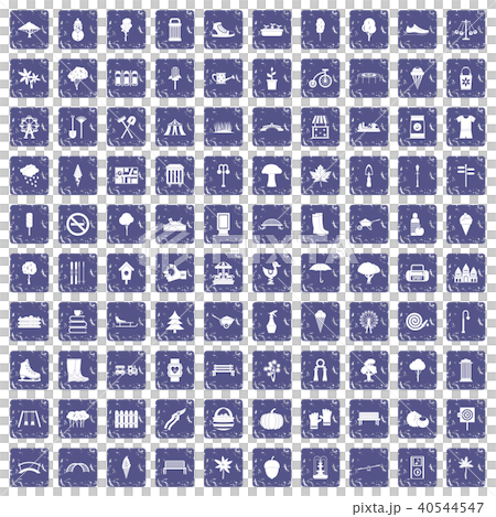 100 park icons set grunge sapphire 100 park icons set grunge sapphire 40544547