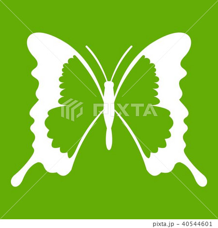 Swallowtail butterfly icon green 40544601