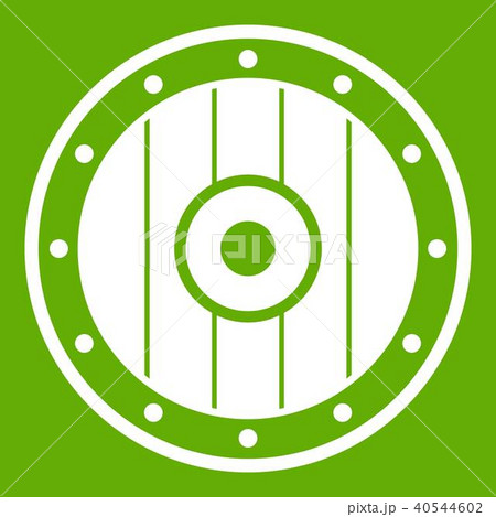 Round army shield icon green Round army shield icon green 40544602