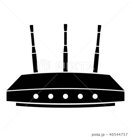 Router icon, simple black style 40544757