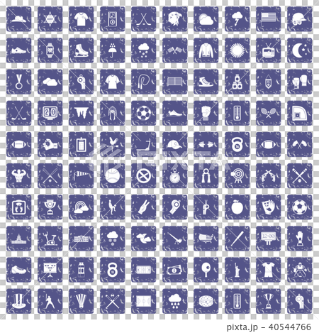 100 baseball icons set grunge sapphire 100 baseball icons set grunge sapphire 40544766