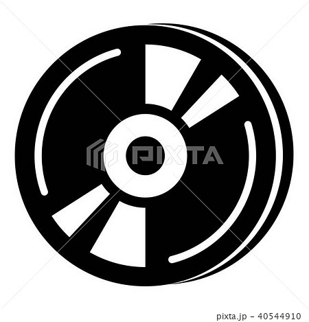 Cd icon, simple black style 40544910