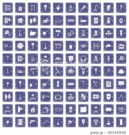 100 renovation icons set grunge sapphire 100 renovation icons set grunge sapphire 40544948