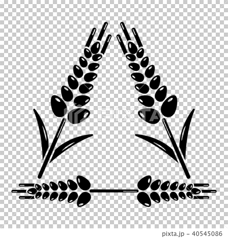 Winter-hardened wheat icon, simple style. 40545086