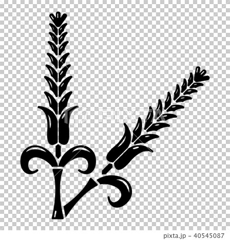 High wheat icon, simple style. High wheat icon, simple style. 40545087