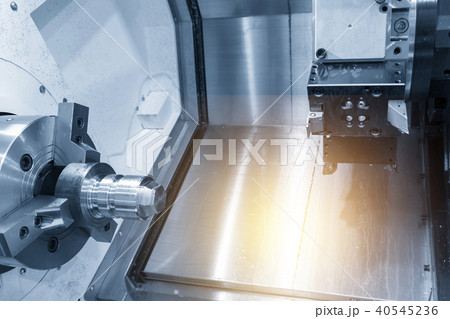 The CNC lathe machine The CNC lathe machine 40545236