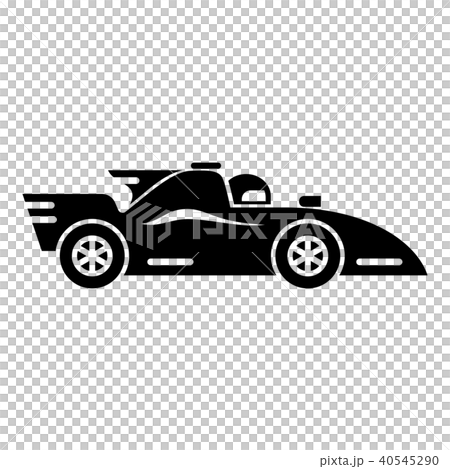 Racing car icon, simple black style Racing car icon, simple black style 40545290