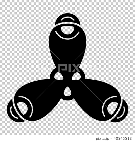 Molecule structure icon, simple black style 40545518