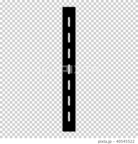 Single-lane road icon, simple style. Single-lane road icon, simple style. 40545522