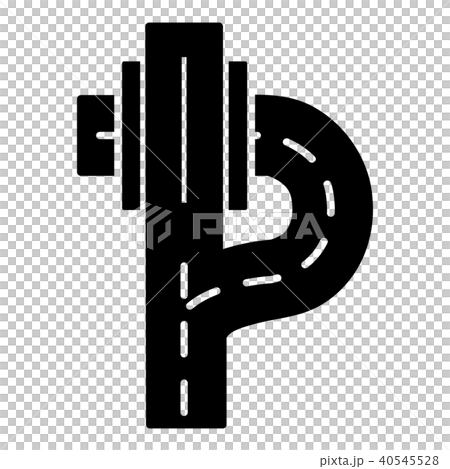 Autobahn icon, simple style. Autobahn icon, simple style. 40545528