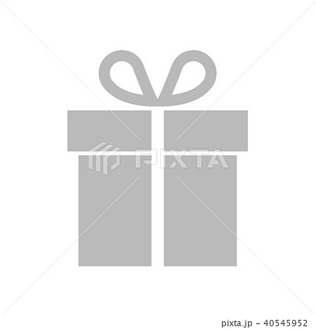Gift box icons with ribbon line on white 40545952