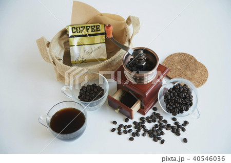 コーヒー 豆 粉 ミル カフェ 40546036