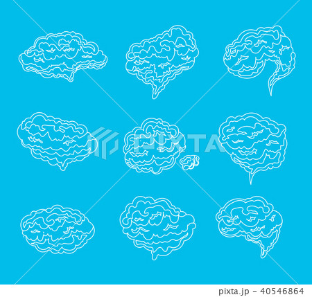 Cartoon Smoke Fog Set. Vector Cartoon Smoke Fog Set. Vector 40546864