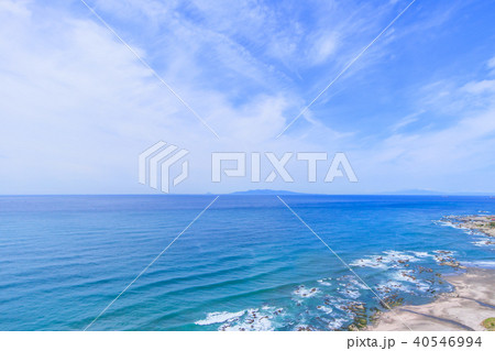 館山市平砂浦海岸付近を空撮 40546994