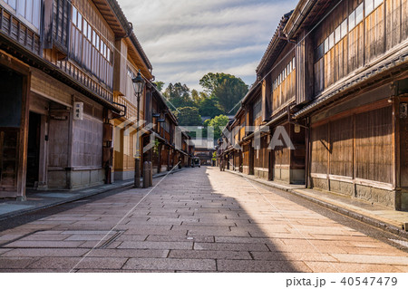 《石川県》金沢市・ひがし茶屋街《朝景》 40547479