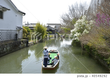 柳川市 川下り 春の風景 柳川市 川下り 春の風景 40549292