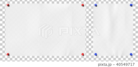 白紙 張り紙のイラスト素材 40549717 Pixta