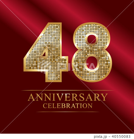 48th Golden shiny mosaic in disco ball style. 40550083