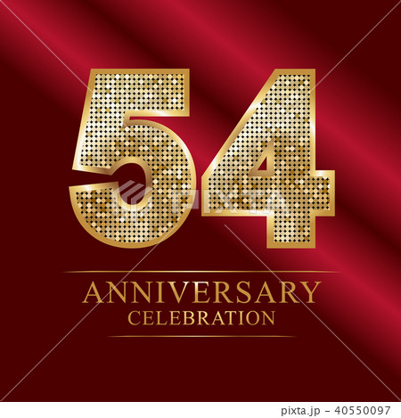 54th Golden shiny mosaic in disco ball style. 54th Golden shiny mosaic in disco ball style. 40550097