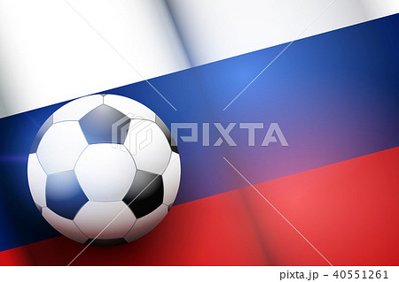 Football ball and Russia Flag 40551261