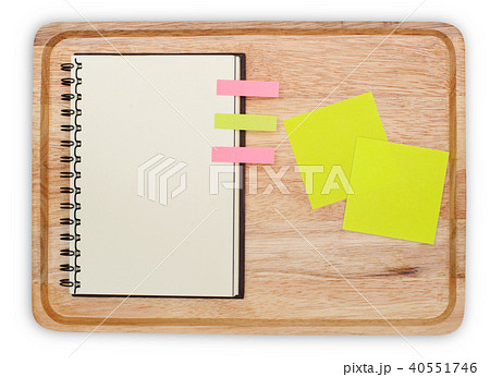 notebook open design with notice paper 40551746