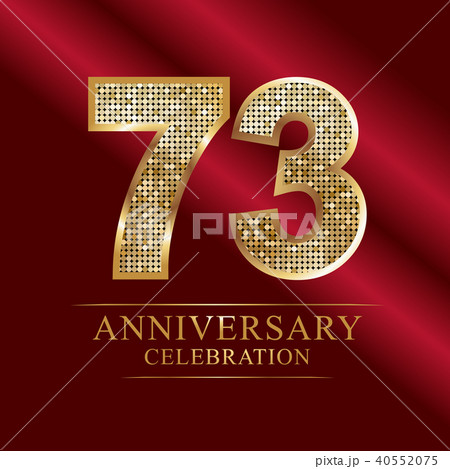 73rd Golden shiny mosaic in disco ball style. 73rd Golden shiny mosaic in disco ball style. 40552075