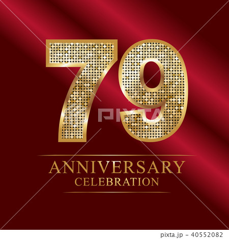 79th Golden shiny mosaic in disco ball style. 79th Golden shiny mosaic in disco ball style. 40552082