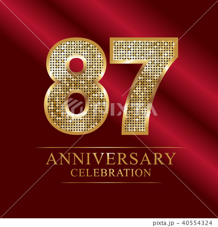 87th anniversary disco ball logotype. 40554324