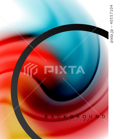 Swirl fluid flowing colors motion effect, holographic abstract background 40557104