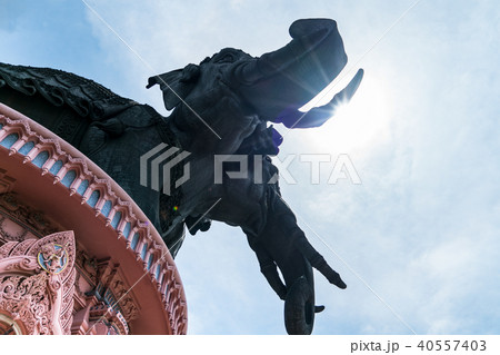 Elephant statue Erawan museum Bangkok Thailand 40557403