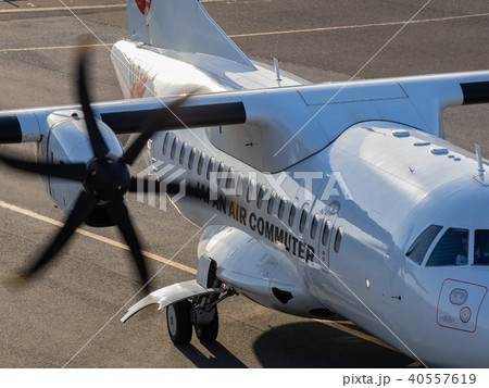 但馬空港に新型ＡＴＲ42-600機が就航 40557619