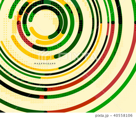 Circular lines, circles, geometric abstract background 40558106