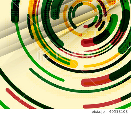 Circular lines, circles, geometric abstract background 40558108