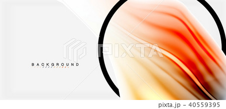 Blurred fluid colors background, abstract waves lines, vector illustration 40559395