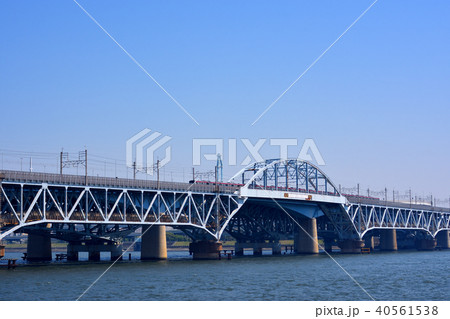 JR京葉線の荒川橋梁 JR京葉線の荒川橋梁 40561538