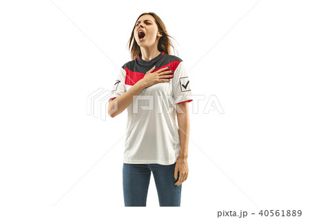 egyptian fan celebrating on white background egyptian fan celebrating on white background 40561889