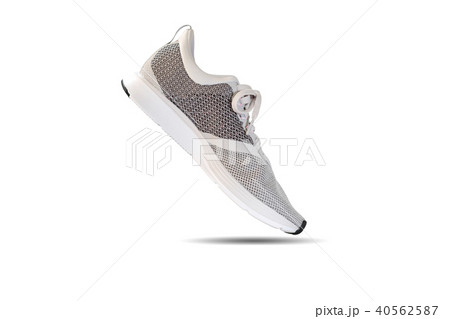 White and grey colors running shoe 40562587