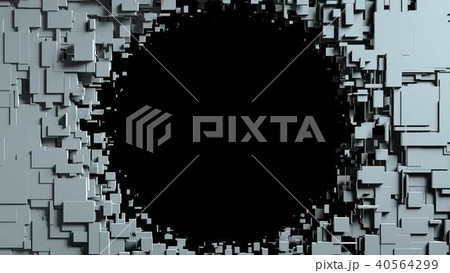 Black and white cubes screen wipe transition . Black background Black and white cubes screen wipe transition . Black background 40564299