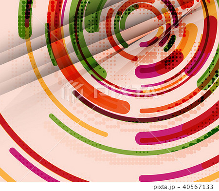Circular lines, circles, geometric abstract background Circular lines, circles, geometric abstract background 40567133
