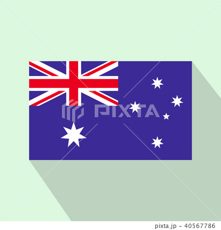 Flag of Australia icon, flat style  40567786