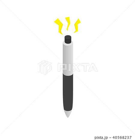Pen with disappearing ink icon, isometric 3d style 40568237