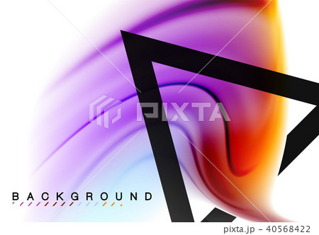 Swirl fluid flowing colors motion effect, holographic abstract background 40568422