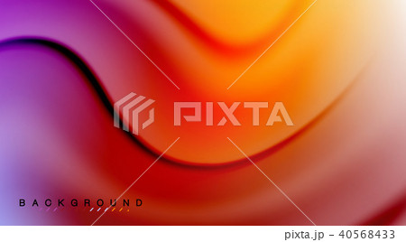 Swirl fluid flowing colors motion effect, holographic abstract background 40568433