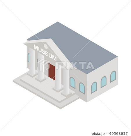 Museum icon, isometric 3d style 40568637