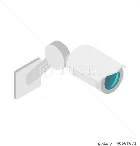 Surveillance camera icon, isometric 3d style Surveillance camera icon, isometric 3d style 40568671